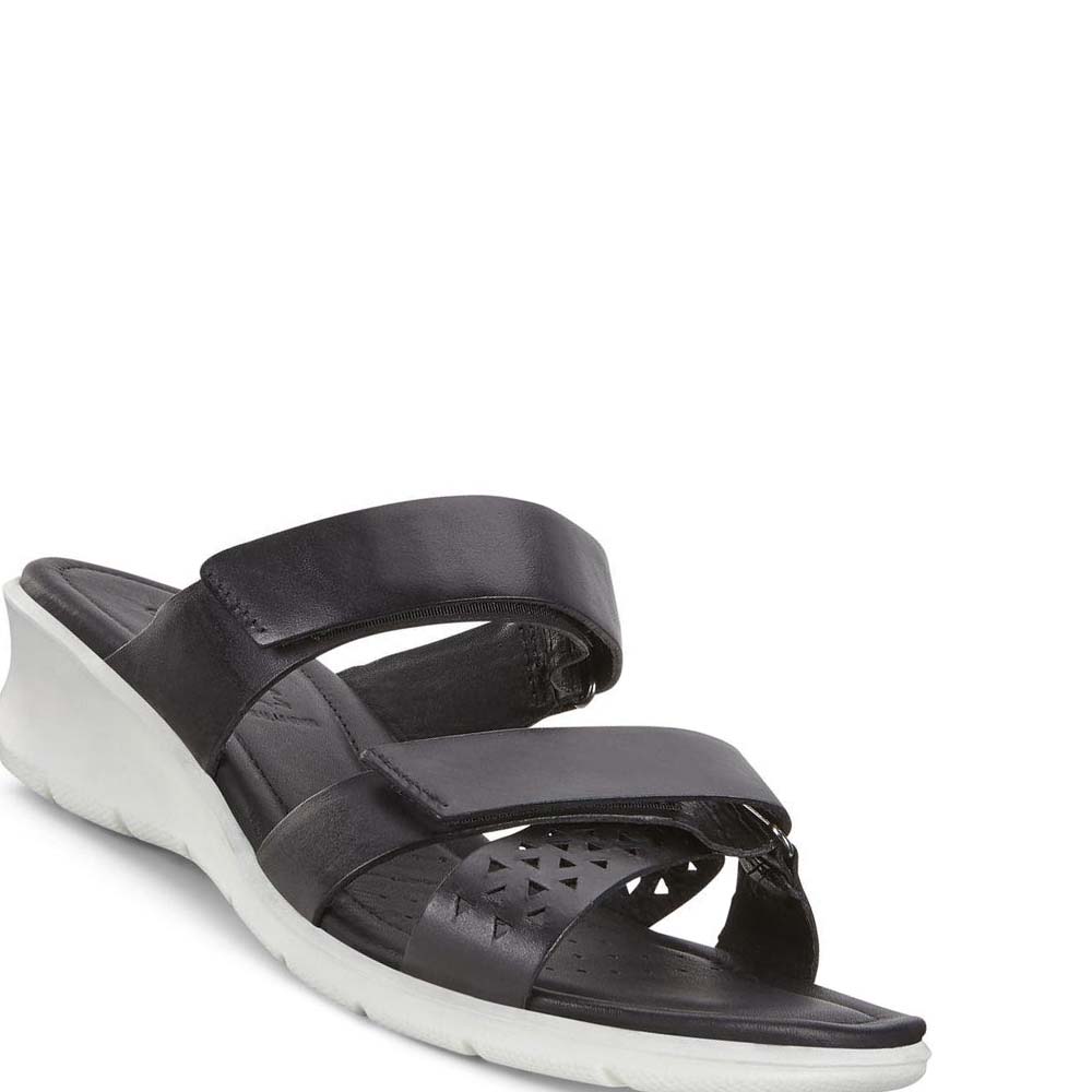 Women's Ecco Felicia Heeled Sandals Black | USA 174XYU